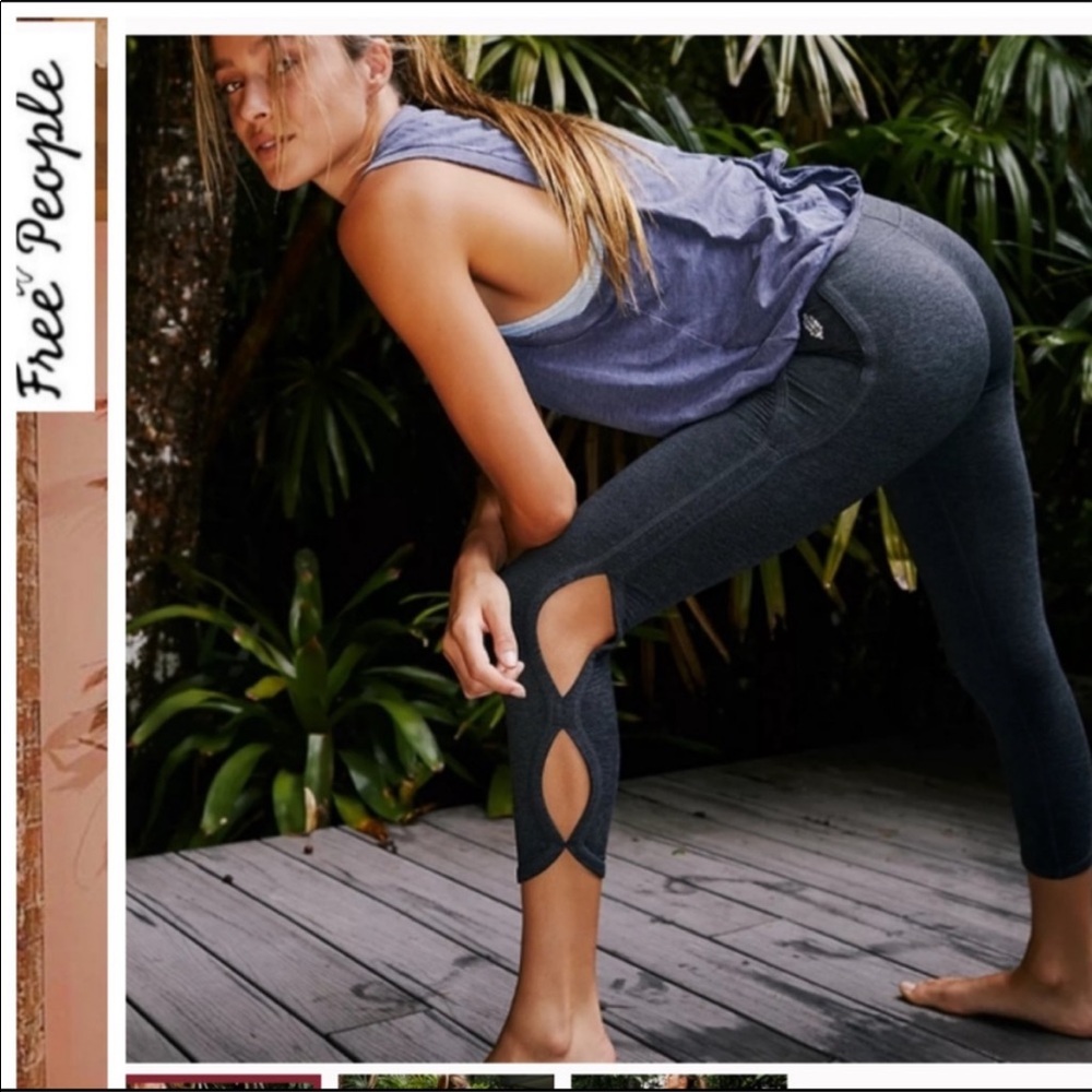 Free People‎ Charcoal Infinity Leggings S